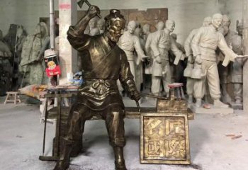 古代人物魯班銅雕廠家制作